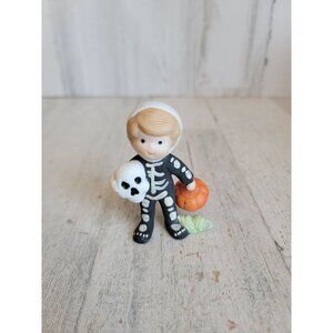 Enesco skeleton‎ costume kid trick or treating vintage Halloween decor